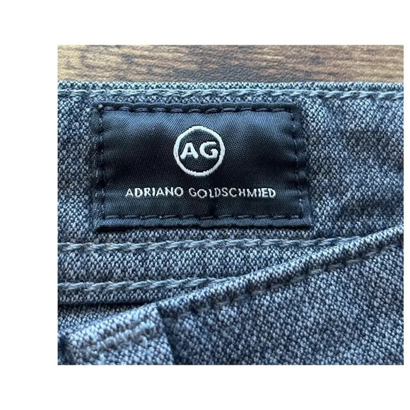 Adriano Goldschied Mens 30X34 Dark Gray The Everett Slim Straight Jean FLAWS - Picture 7 of 14